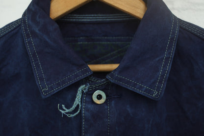 Indigo Shelter Cloth Canvas Workers Jacket