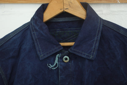 Indigo Shelter Cloth Canvas Workers Jacket