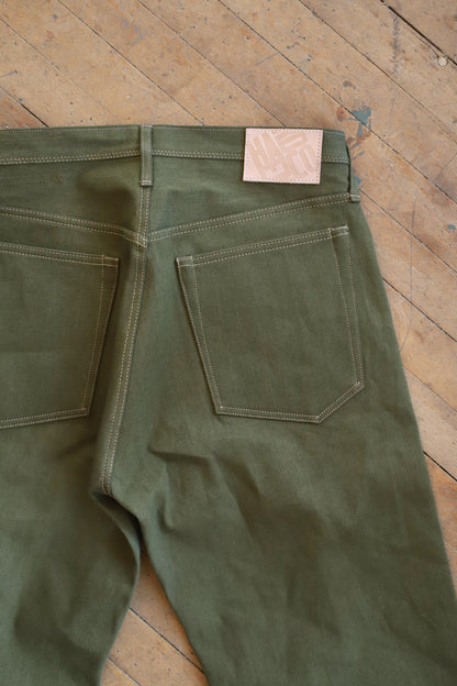 301 Fullcut Olive Green Selvedge Denim Jeans