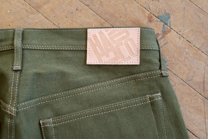 301 Fullcut Olive Green Selvedge Denim Jeans