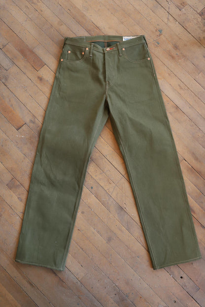 301 Fullcut Olive Green Selvedge Denim Jeans