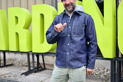 Indigo Linen/ Cotton Blend Workshirt 2023