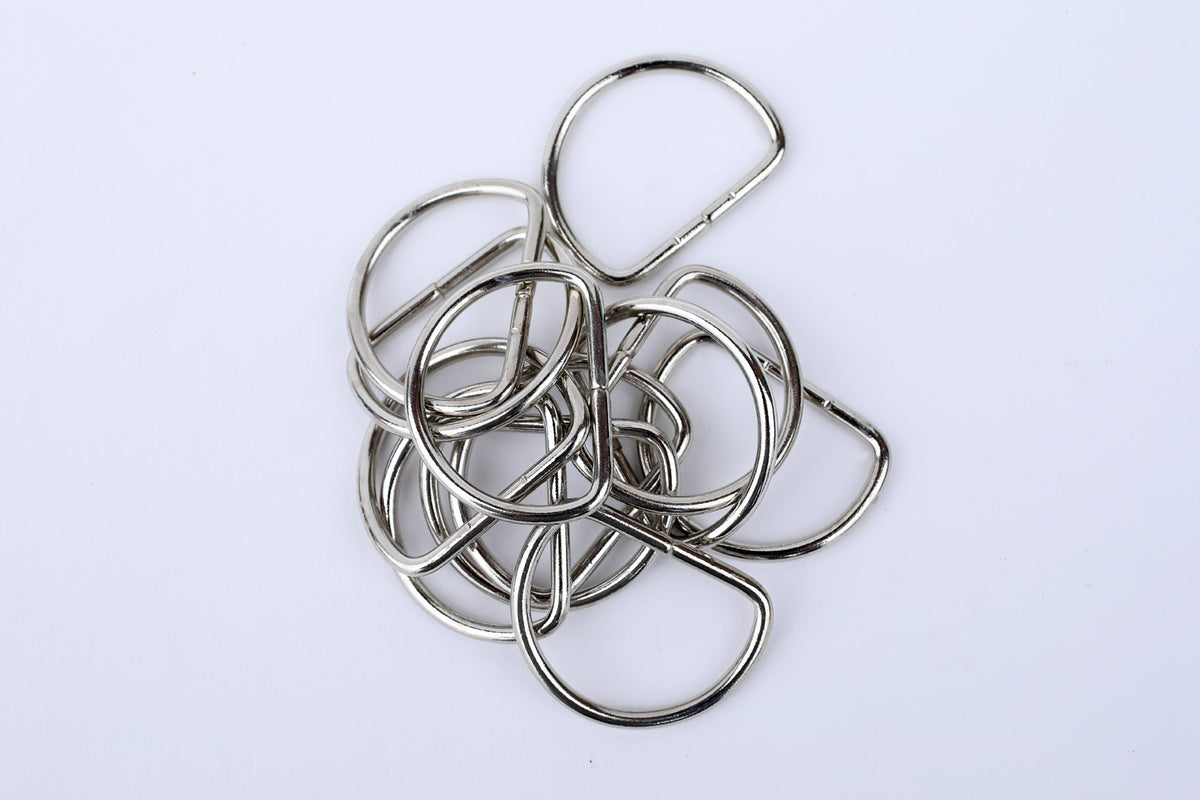 1.5" Chrome D-Ring, Per Dozen